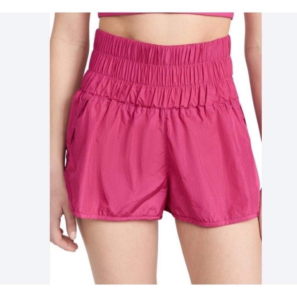Free People movement the way home high waist shorts passion fruit M
